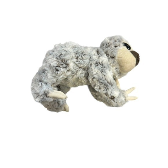 Adventure Planet Plush Sloth Toy 8" brown gray white - Picture 4 of 8